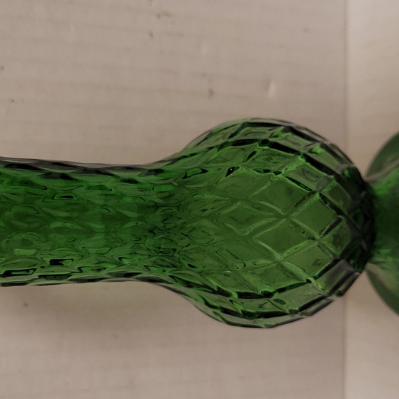 Vintage E.O. Brody Co. Green Glass Bud Vase - Picture 5 of 16